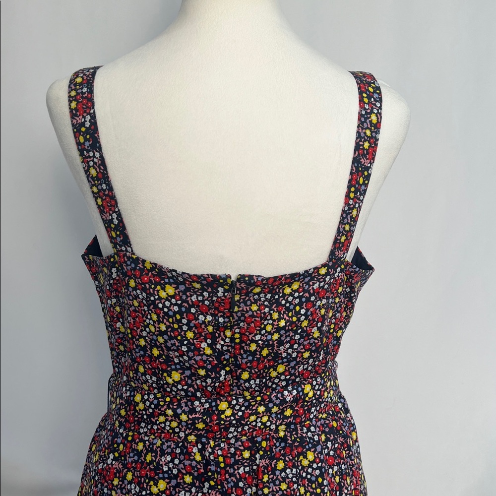 NWT / J.Crew Factory Printed tiered maxi dress in linen-cotton - Picture 7 of 10